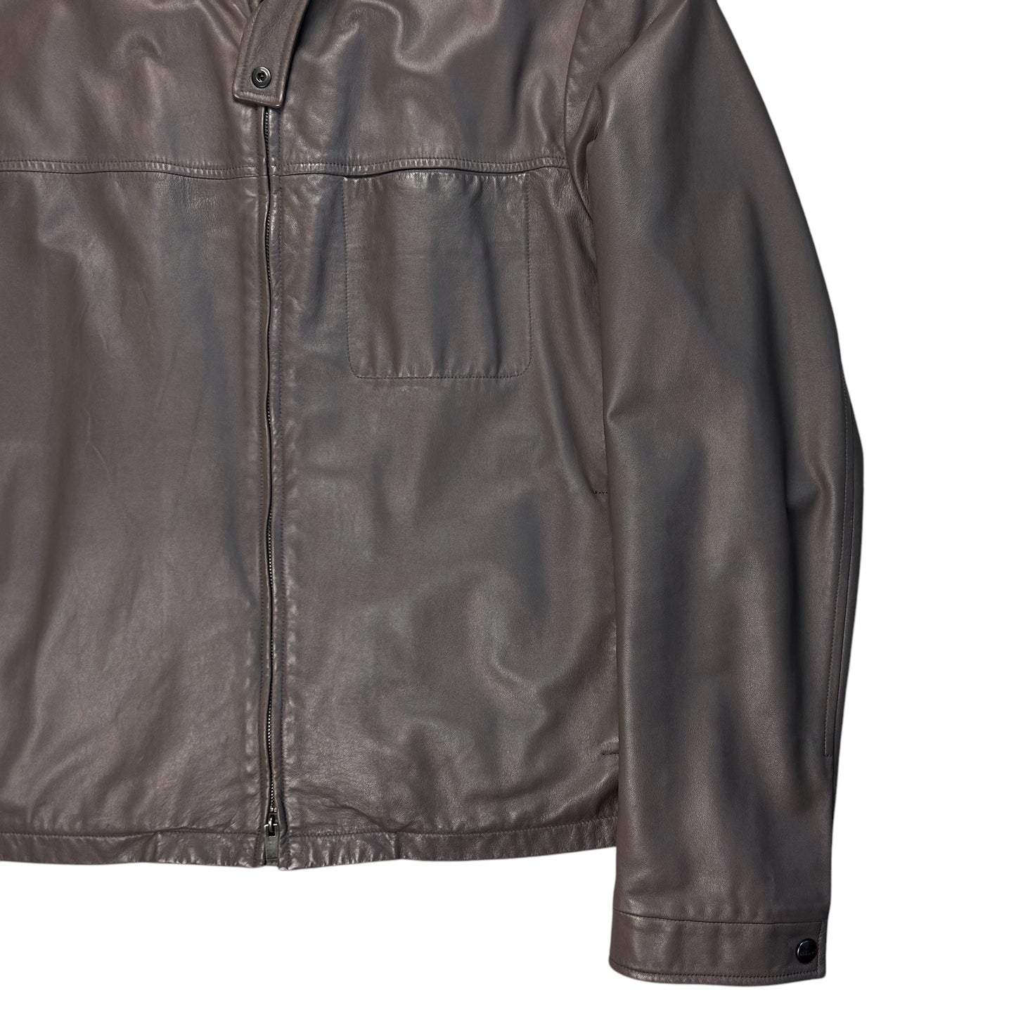 Jil Sander Leather Cafe Jacket - SS03