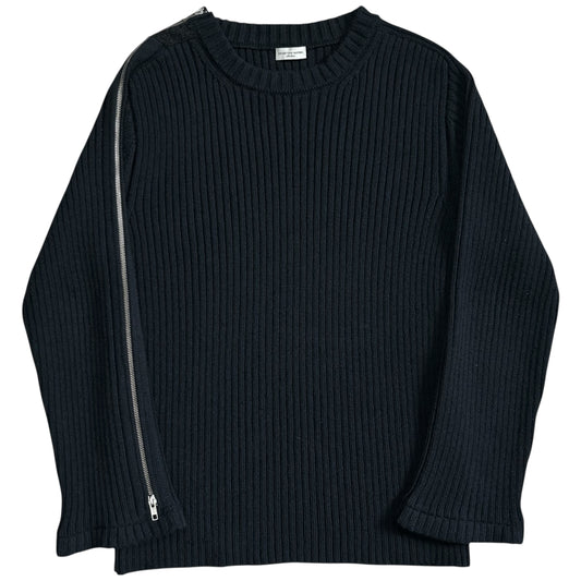 Dries Van Noten Shoulder Zip Military Knit Sweater - AW14