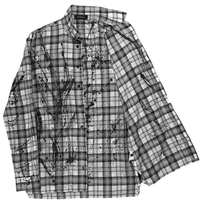 Kris Van Assche Paint Splatter Flannel Shirt - SS11