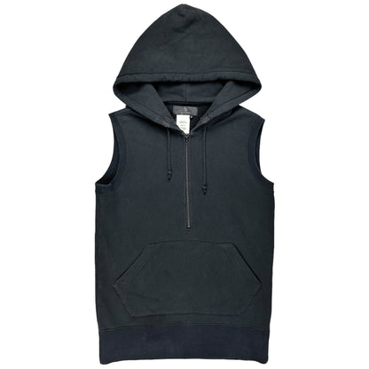 Y’s Yohji Yamamoto Half Zip Hood Vest