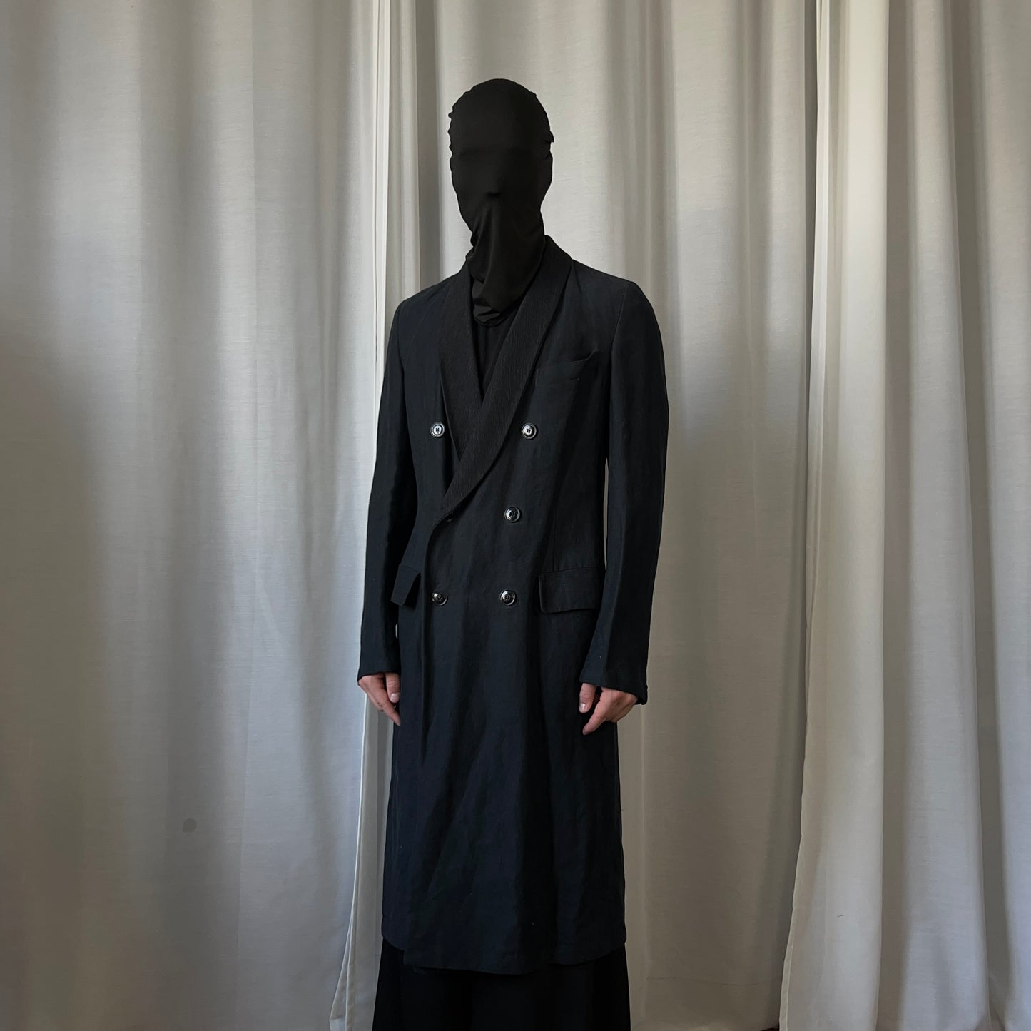 Dries Van Noten Double Breasted Corduroy Shawl Collar Coat