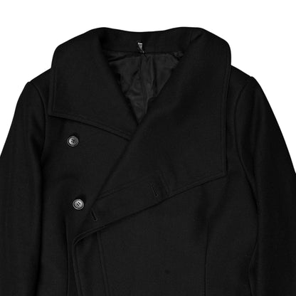 Dior Homme Asymmetric Drape Collar Wool Coat - AW09