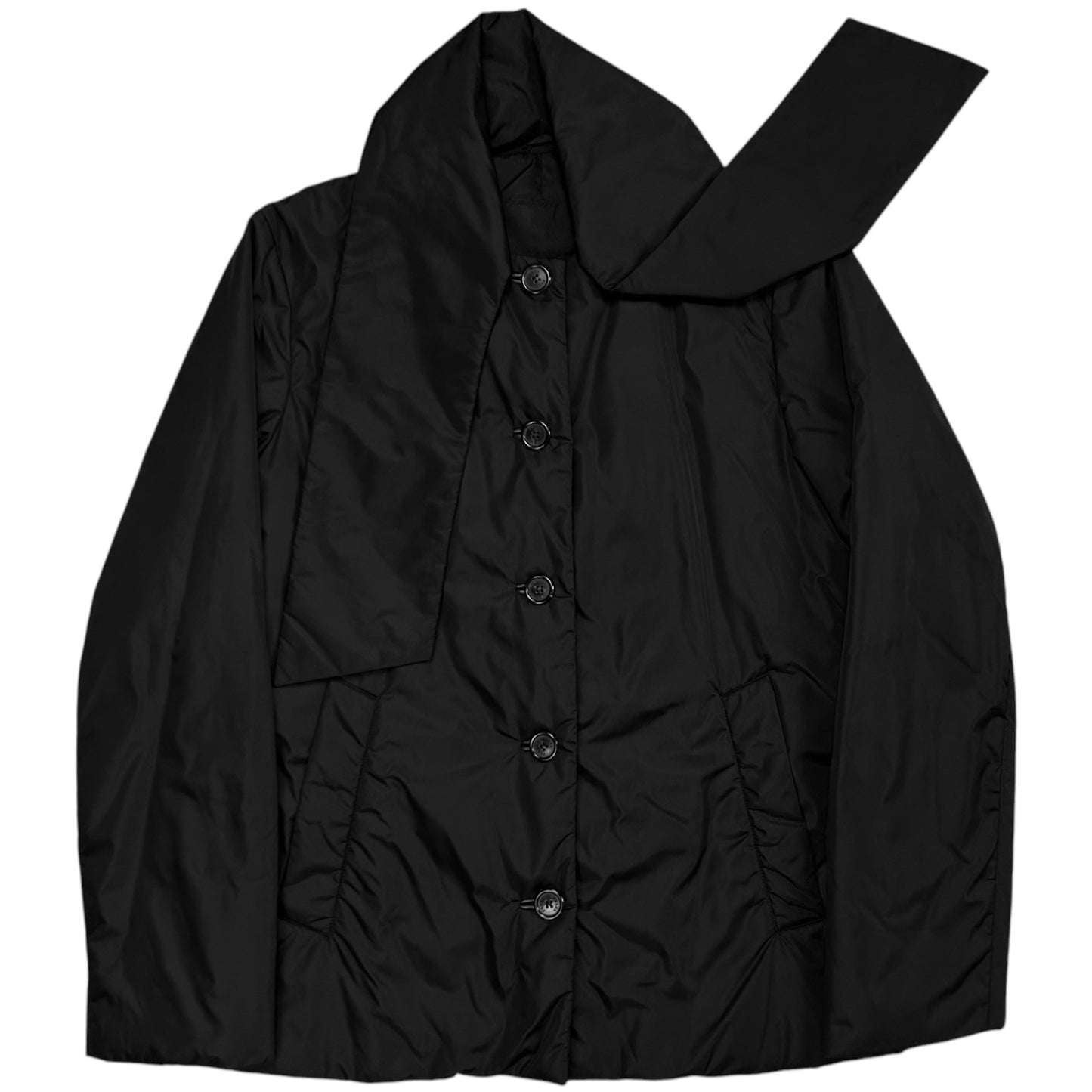 Prada Collar Scarfed Jacket