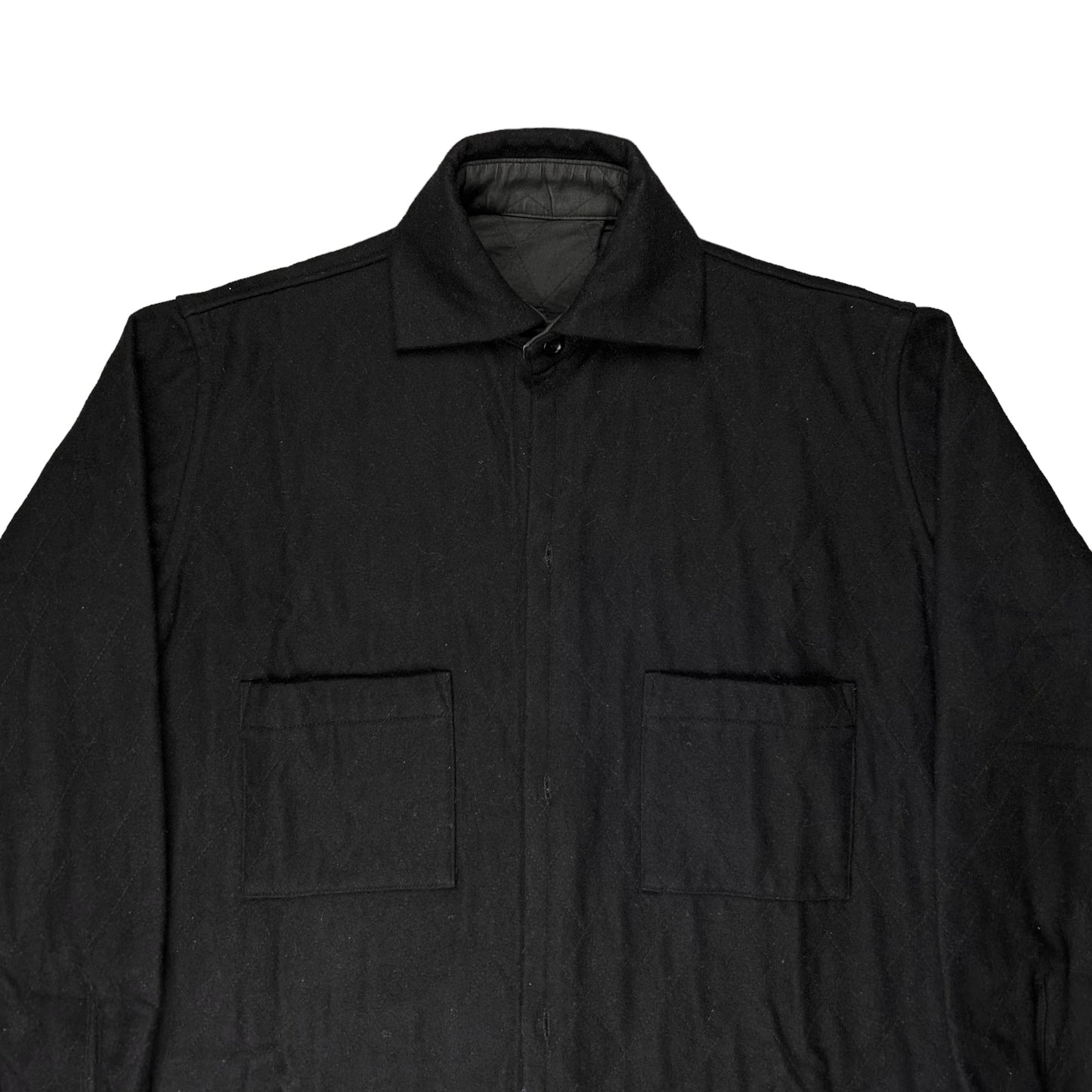 Ys Yohji Yamamoto Quilted Wool Shirt