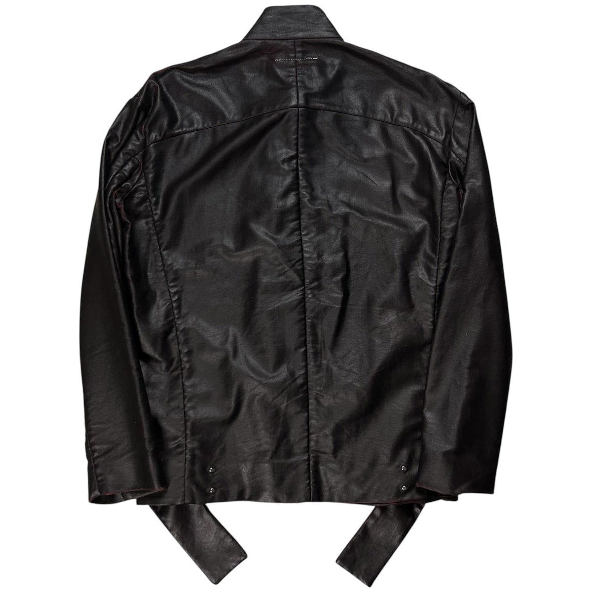 MM6 Maison Martin Margiela Strapped Waxed Cafe Jacket - AW14