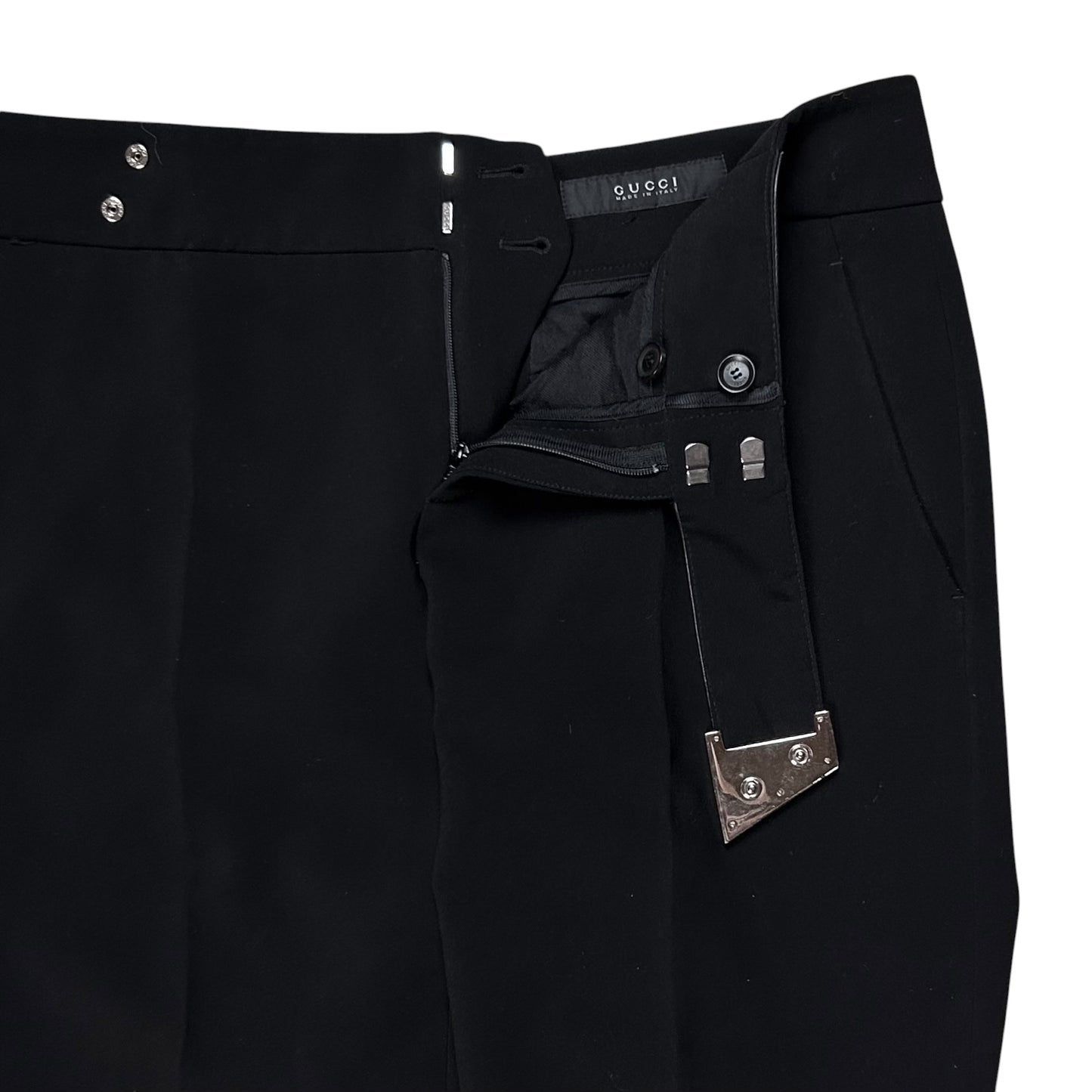 Gucci by Frida Giannini Leather G-Strap Trousers - AW10