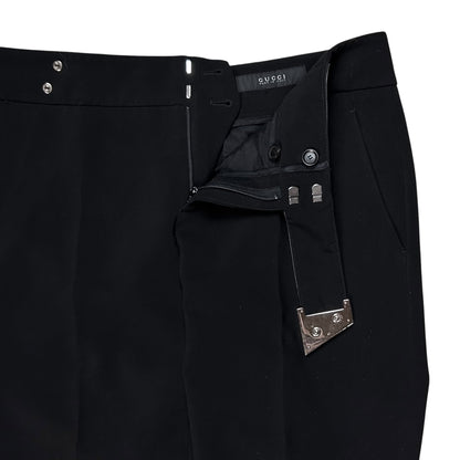 Gucci by Frida Giannini Leather G-Strap Trousers - AW10