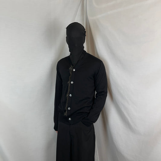 Comme des Garcons Homme Plus Faux Fur Placket Cardigan - AW10