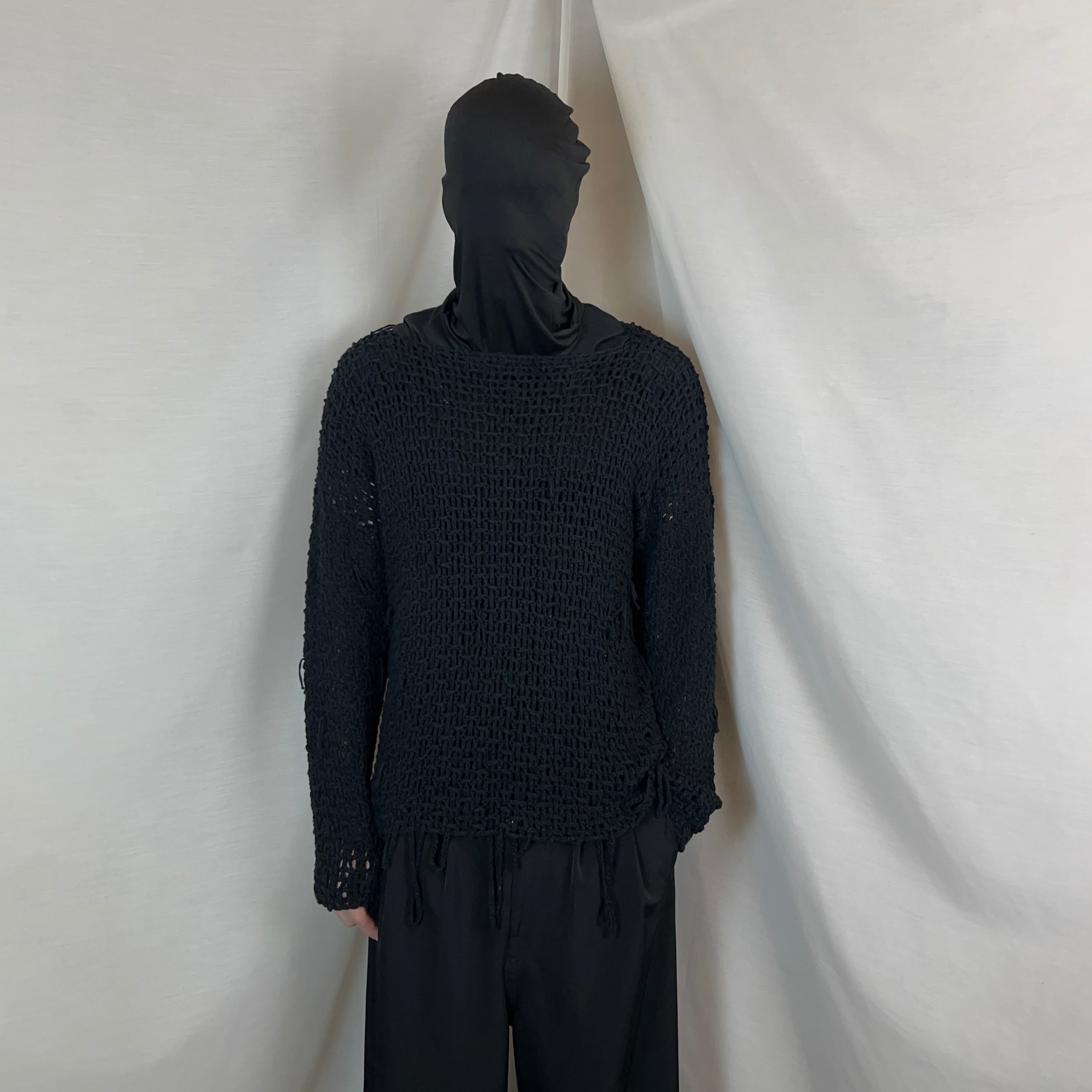 MM6 Maison Martin Margiela Distressed Crotchet Knit Sweater - SS15