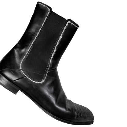 Prada Perforated Toe Chelsea Boots - AW07