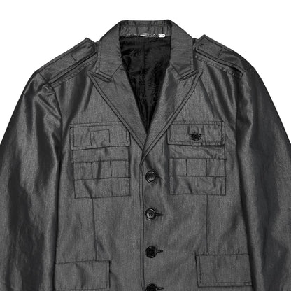 Dirk Bikkembergs Metallic Military Blazer