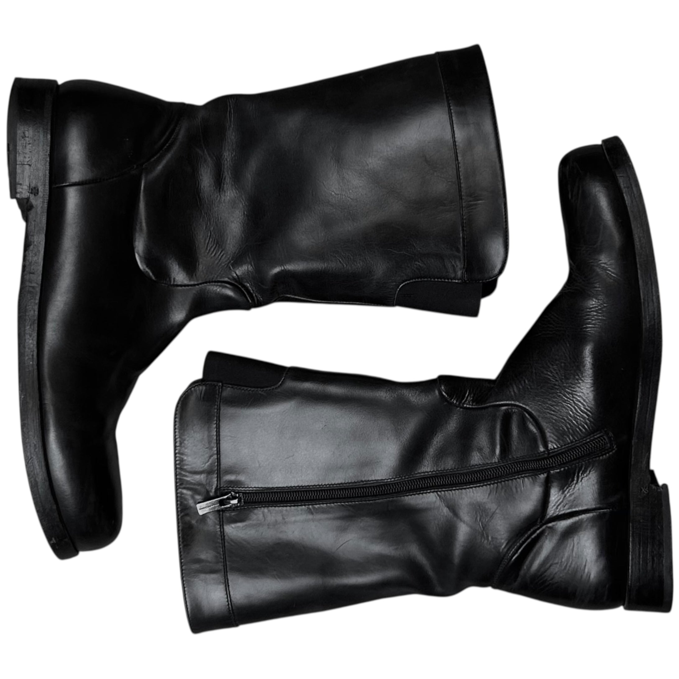 Jil Sander Zip Moto Boots - AW07 – Vertical Rags
