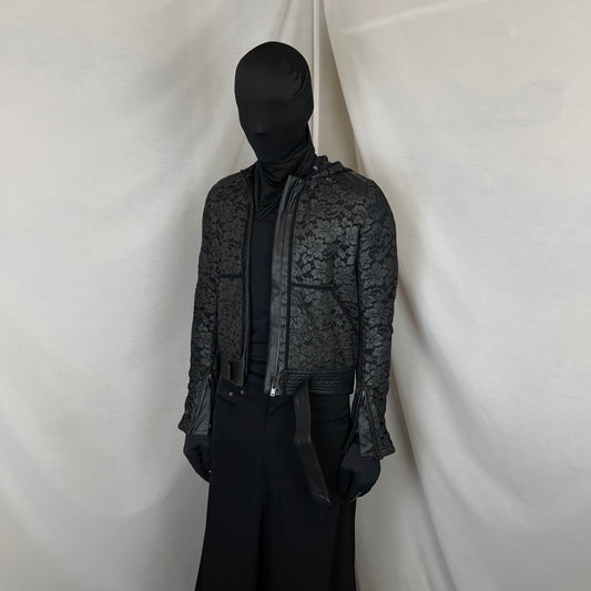 Maison Margiela Hooded Lace Zip Leather Jacket - SS16