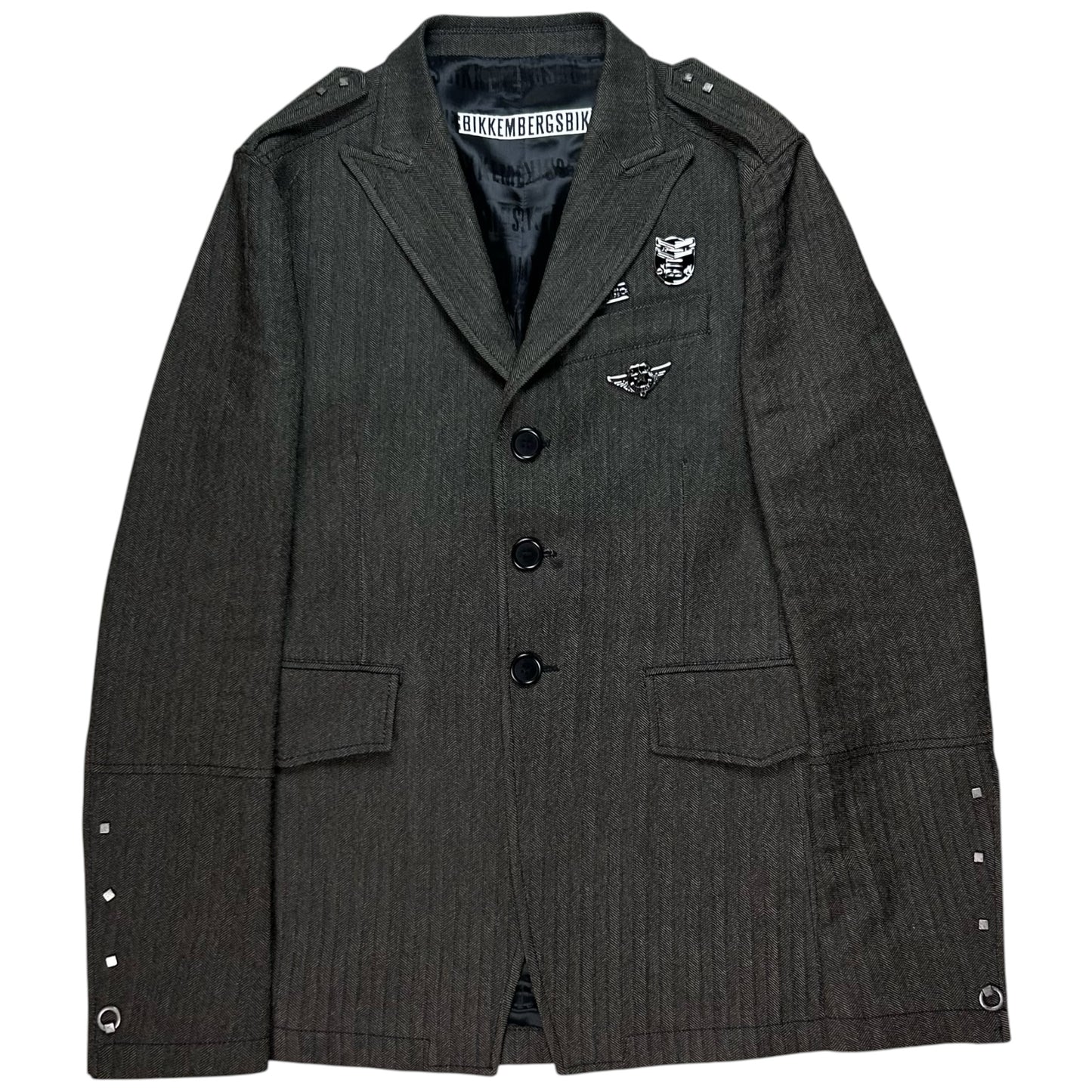 Dirk Bikkembergs Metal Pin Officer Jacket - AW06