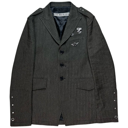 Dirk Bikkembergs Metal Pin Officer Jacket - AW06