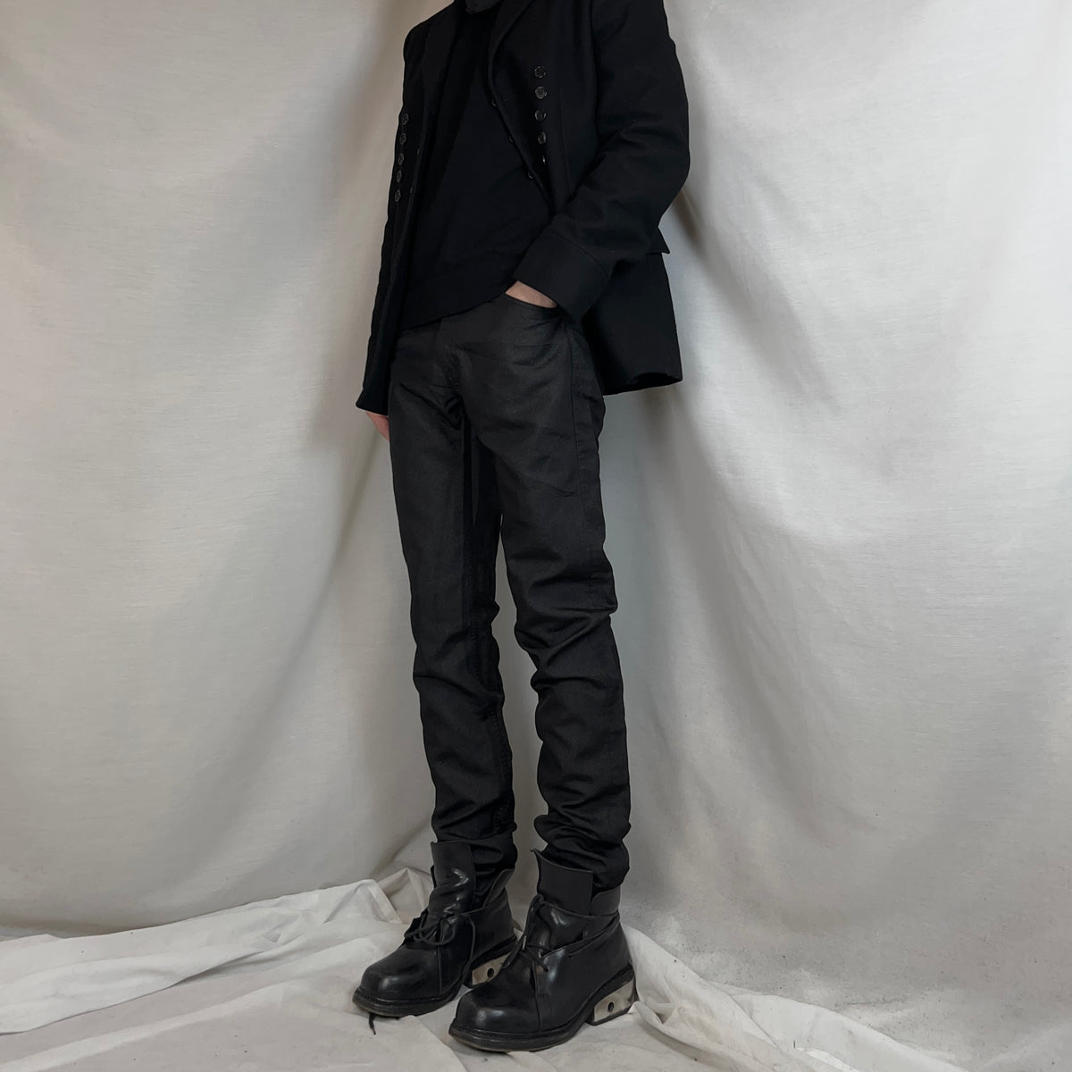 Comme des Garcons Homme Plus Glitter Coated Pants - AW11