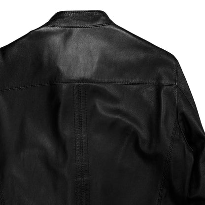 Dirk Bikkembergs Cafe Racer Leather Jacket