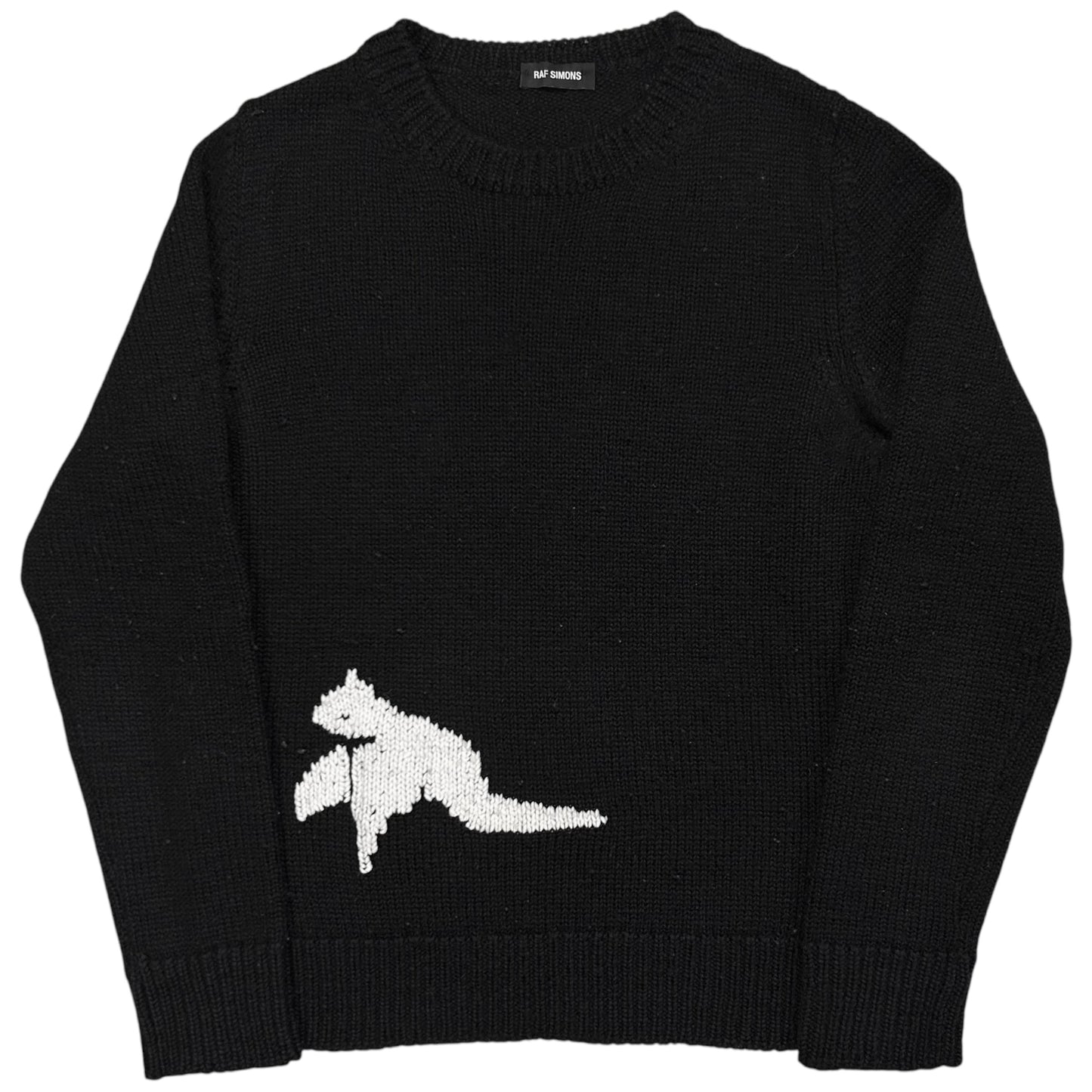 Raf Simons Intarsia Bird Knit Sweater - AW15