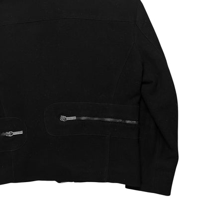 Dirk Bikkembergs Multi Back Zip Wool Bomber Jacket