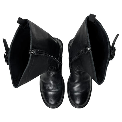 Prada Panelled Tall Buckle Boots