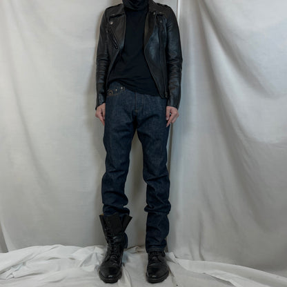 Dior Homme Pocket Embroidery Slim Raw Jeans - AW17