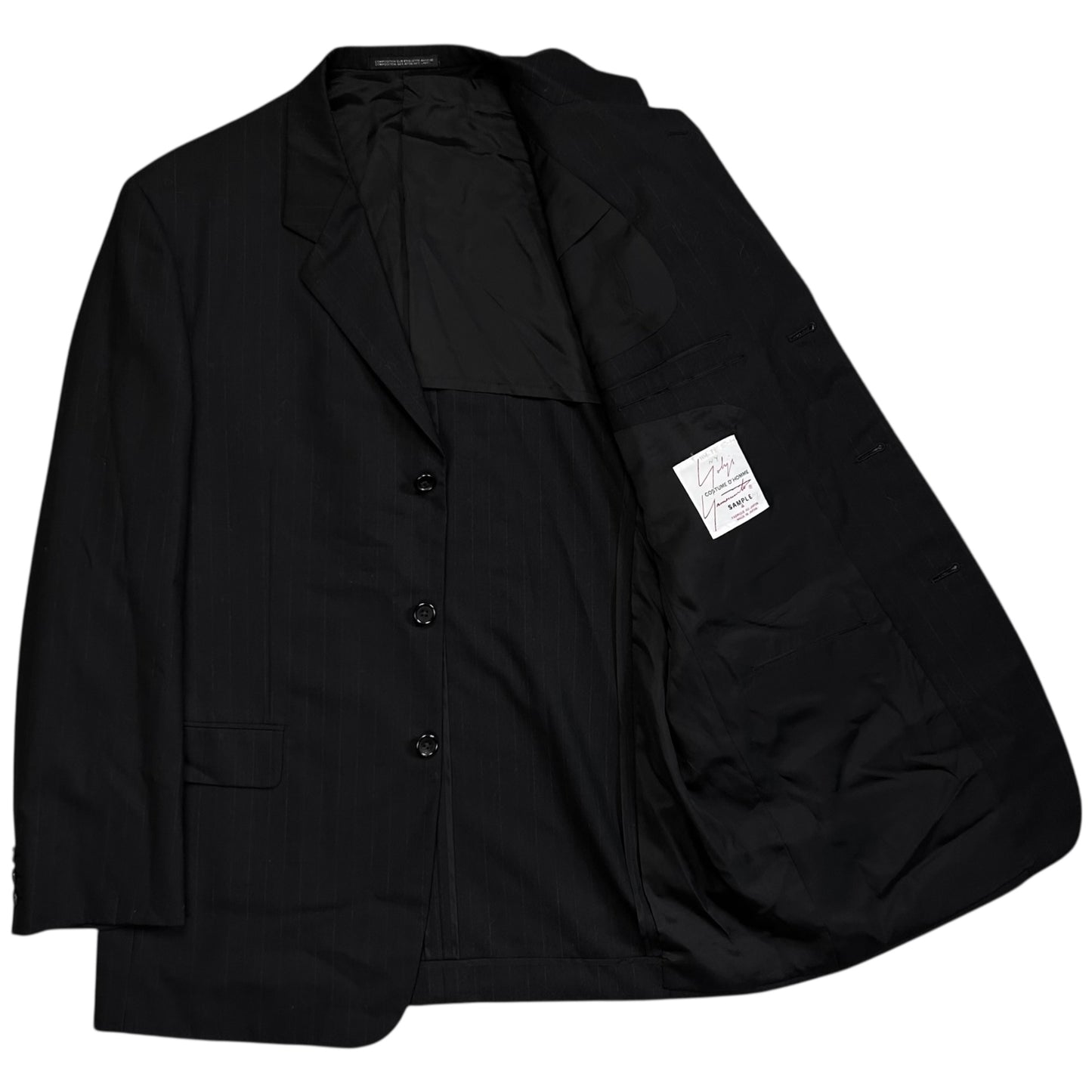 Yohji Yamamoto Costume D'Homme Boxy Pinstripe Sample Blazer - SS08