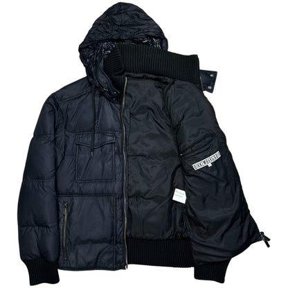 Dirk Bikkembergs Double Collar Cargo Puffer Jacket