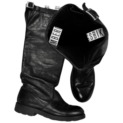 Dirk Bikkembergs Buckled Tall Knee Boots