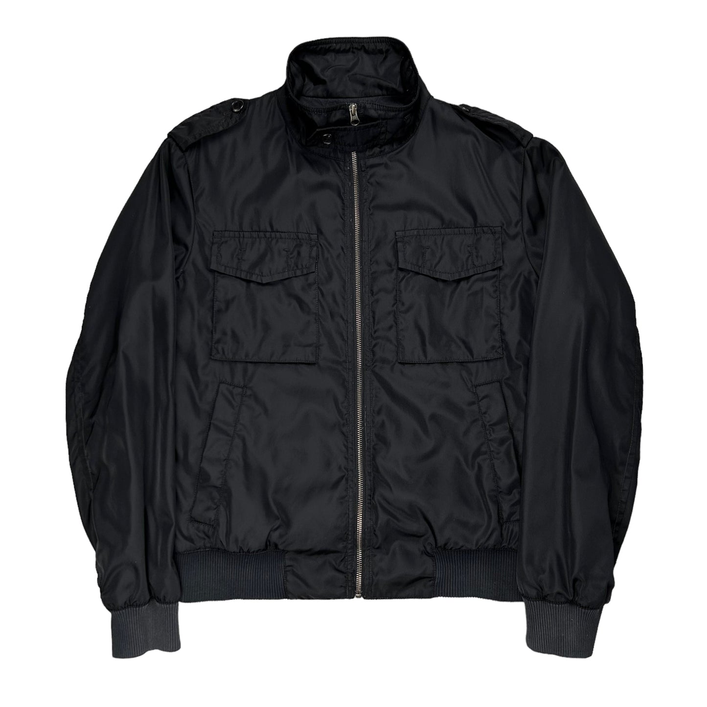 Prada Cropped Cargo Flight Jacket - AW05