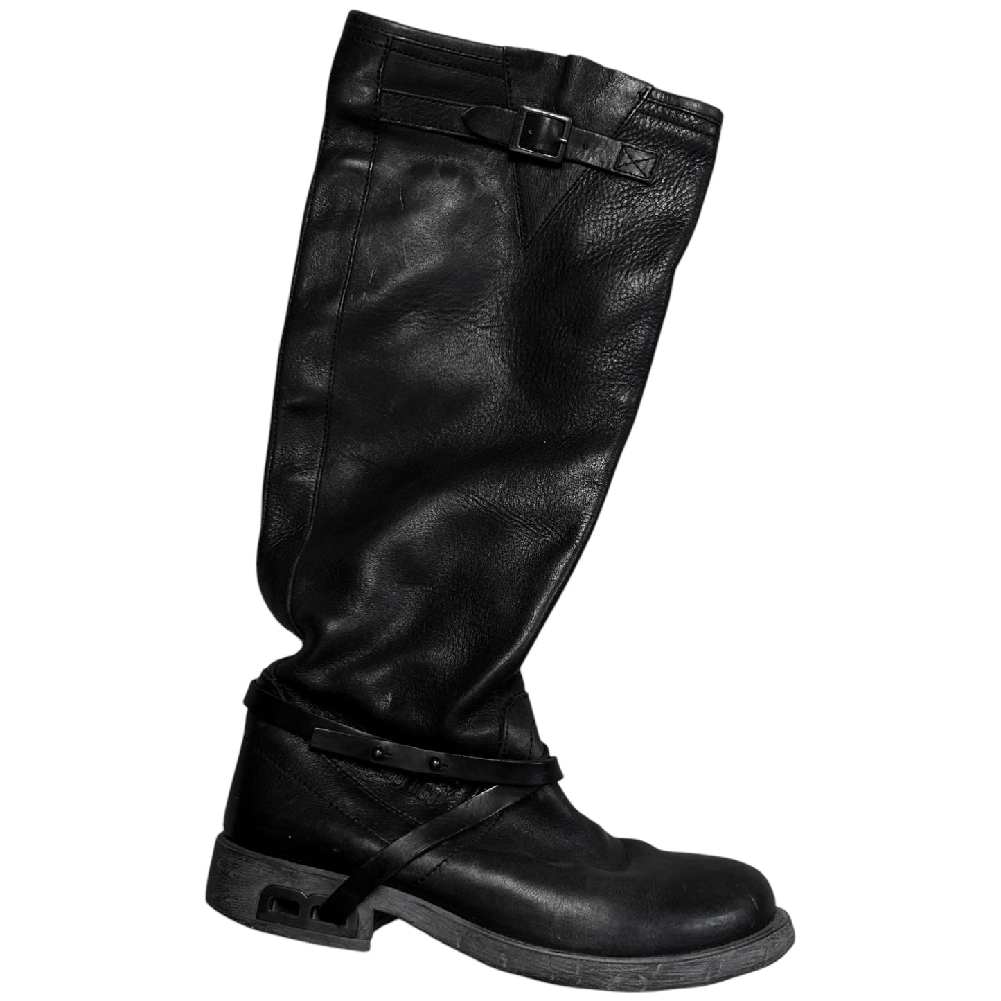 Dirk Bikkembergs B-Heel Strapped Tall Buckle Boots