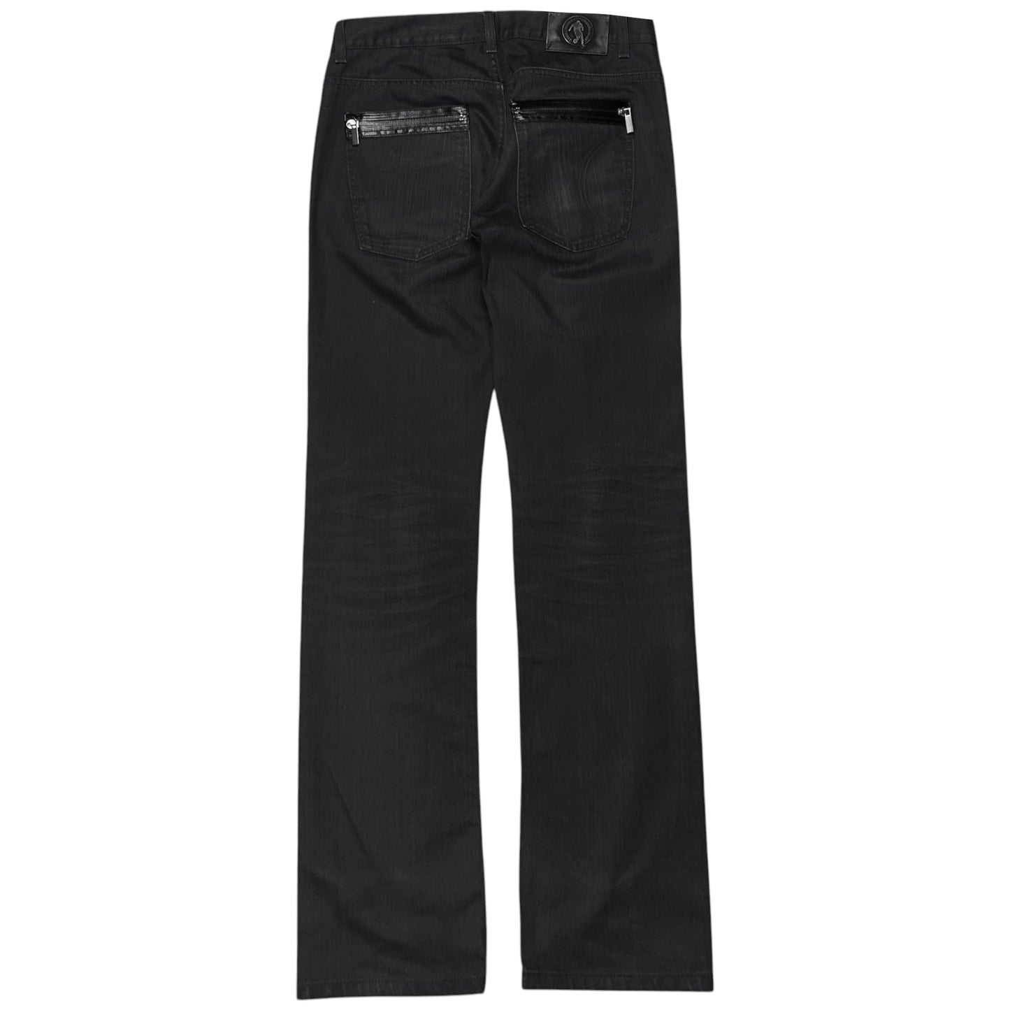 Dirk Bikkembergs Waxed Tape Zip Jeans - AW08