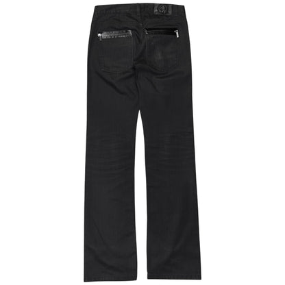 Dirk Bikkembergs Waxed Tape Zip Jeans - AW08