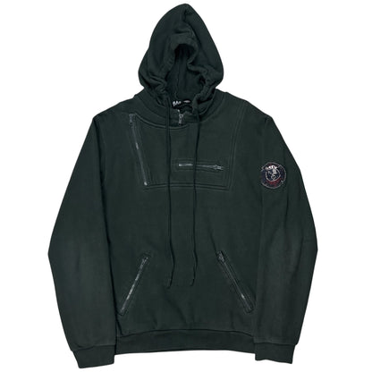 RAF by Raf Simons Multi Zip Crest Hoodie - 2010s