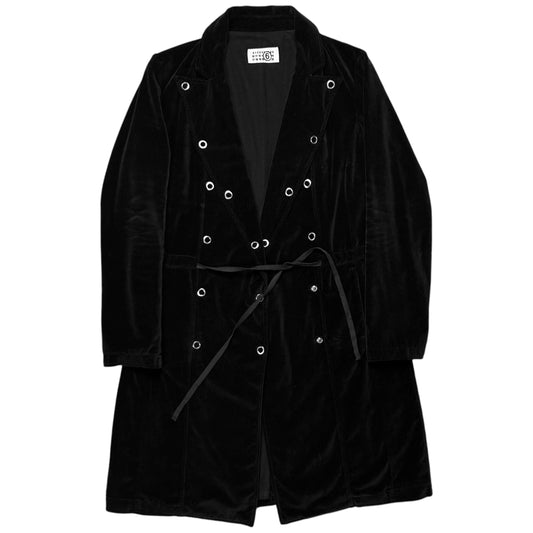 Maison Martin Margiela Ring Button String Velvet Coat - AW06