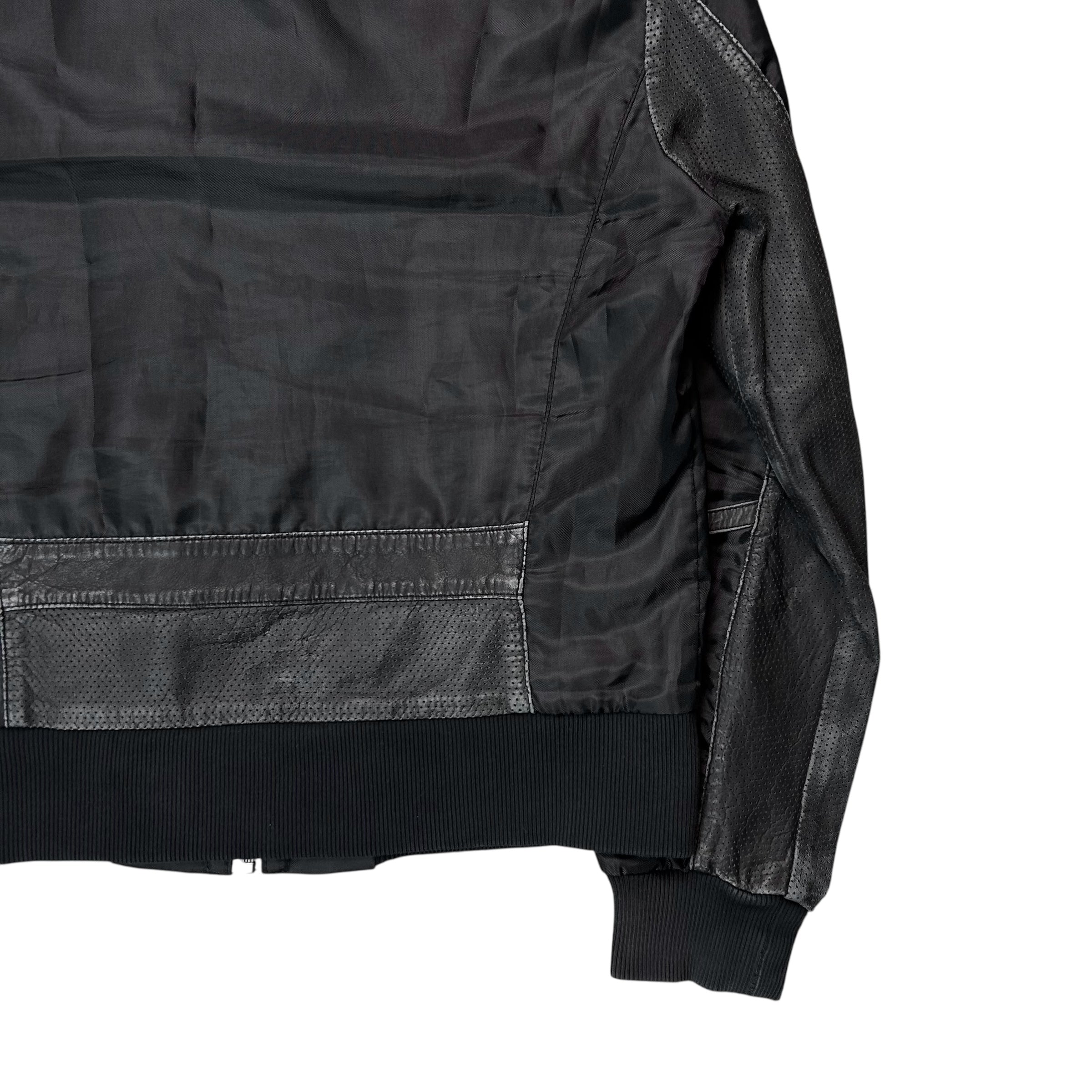 Dirk Bikkembergs Leather Applicated Utility Work Jacket – Vertical
