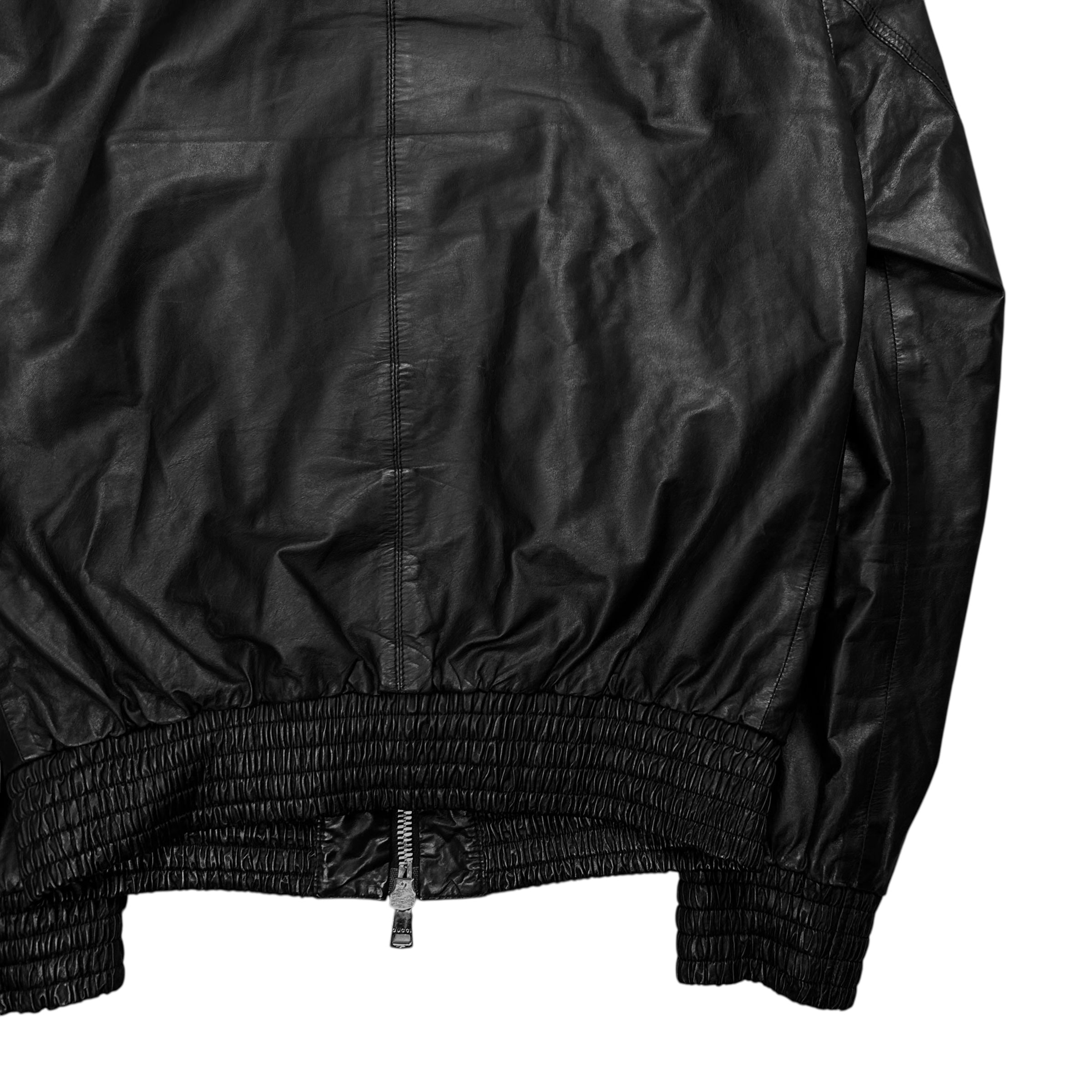 Gucci by Tom Ford Zip Hood Leather Jacket – Vertical Rags