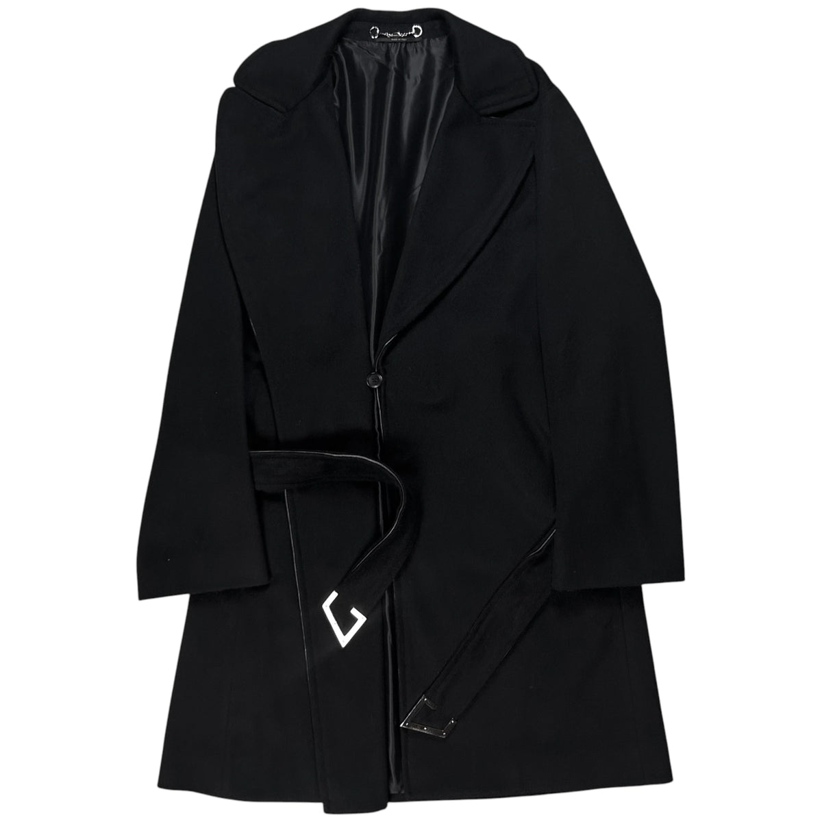 Gucci by Frida Giannini Leather Trimmed G-Belt Coat - AW10