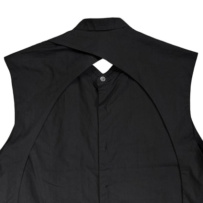 Raf Simons Sleeveless Pleated Open Back Shirt - AW99