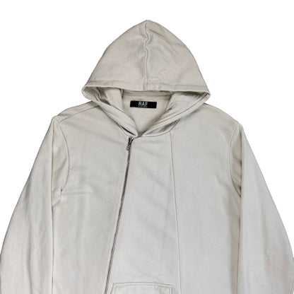 RAF by Raf Simons Diagonal Zip Flap Hoodie - SS08