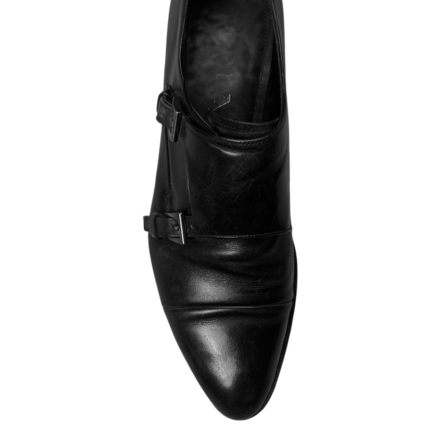 Prada Dual Monk Strap Derbies