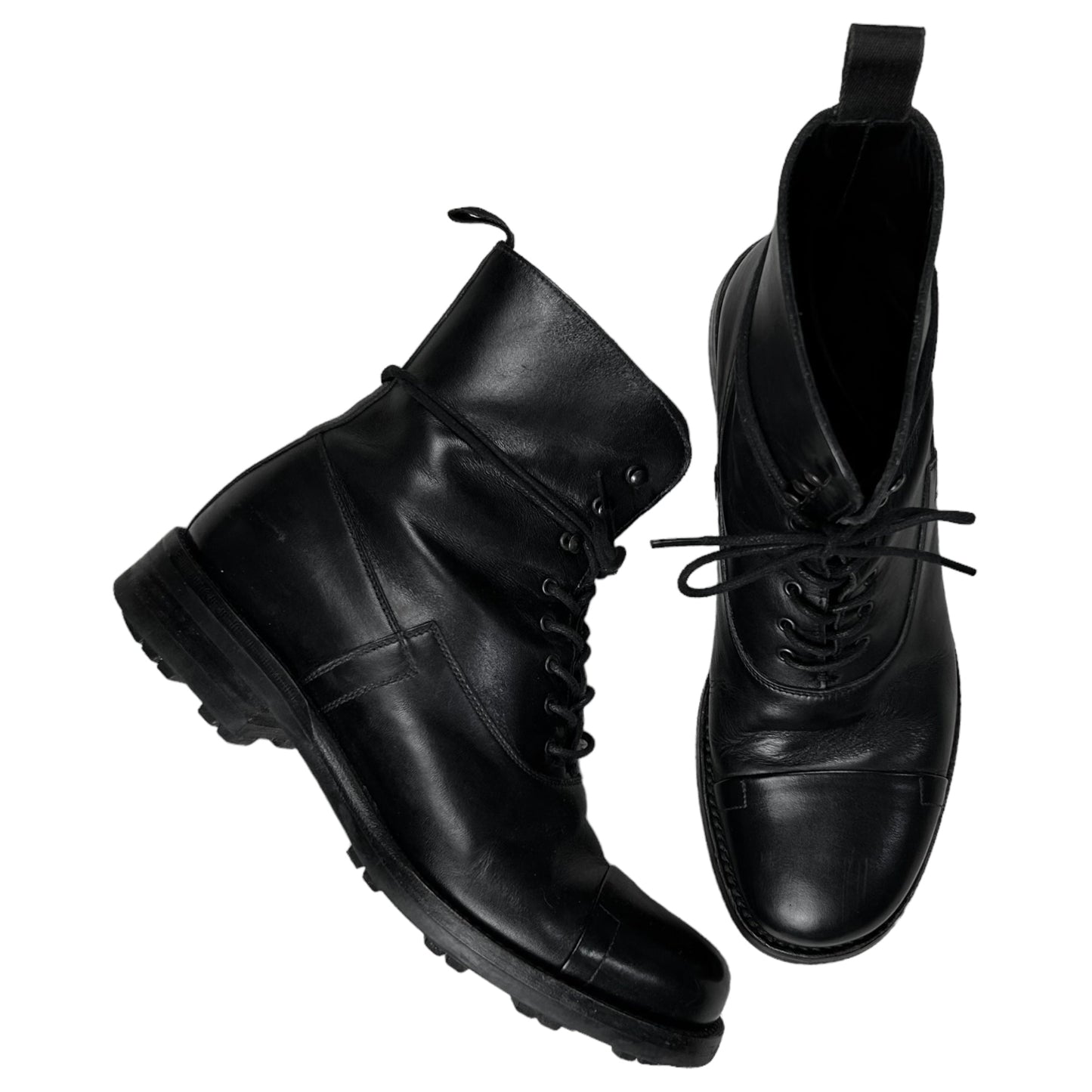 Prada Tonal Hook Combat Boots