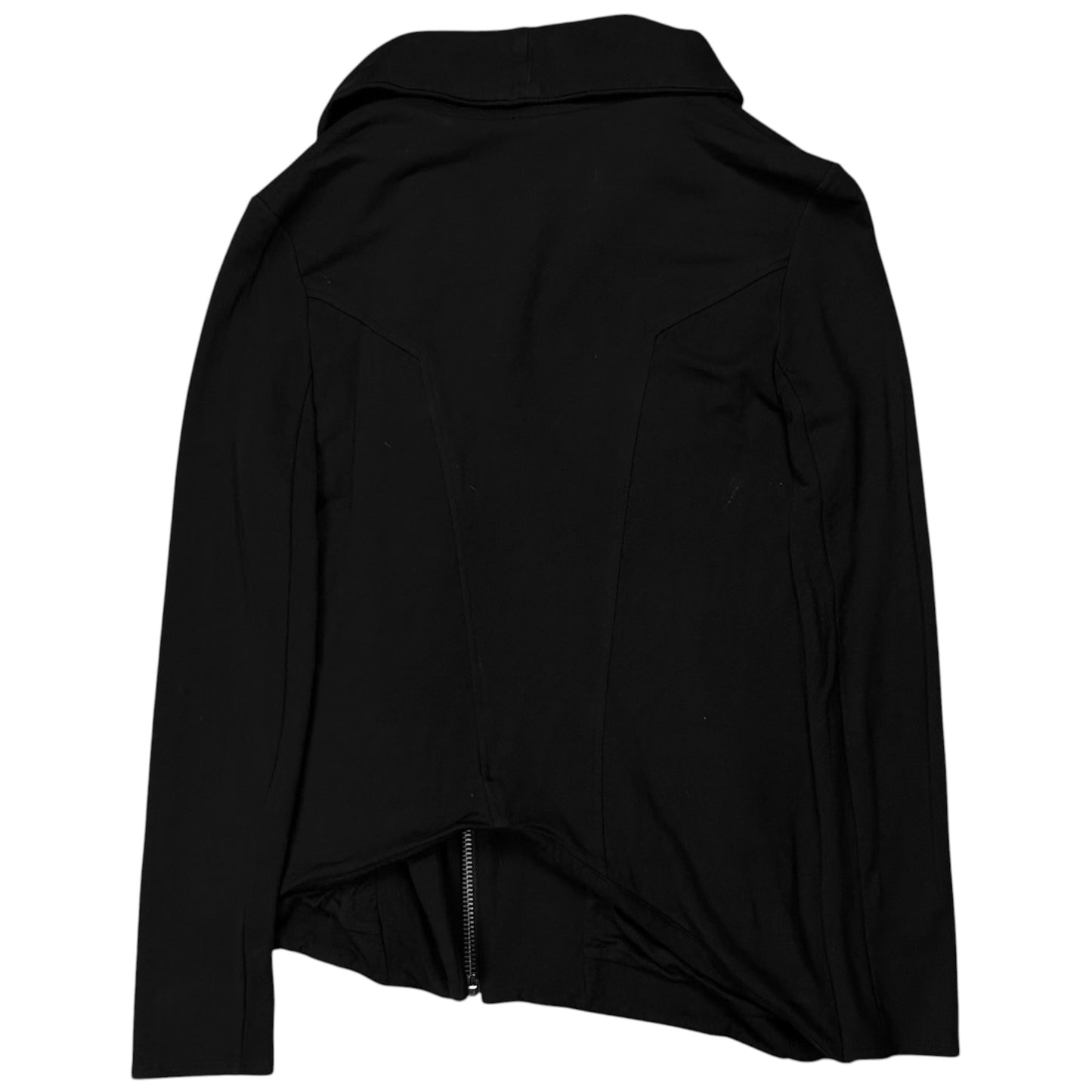 Helmut Lang Asymmetric Drape Collar Rayon Jacket - SS14