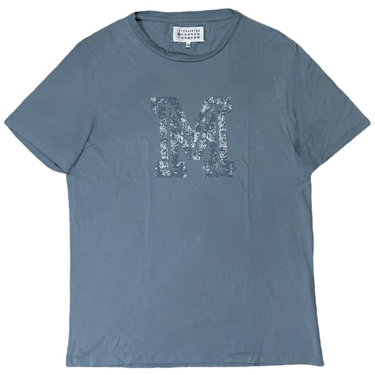 Maison Margiela Cracked Varisity M Print T-Shirt - SS17