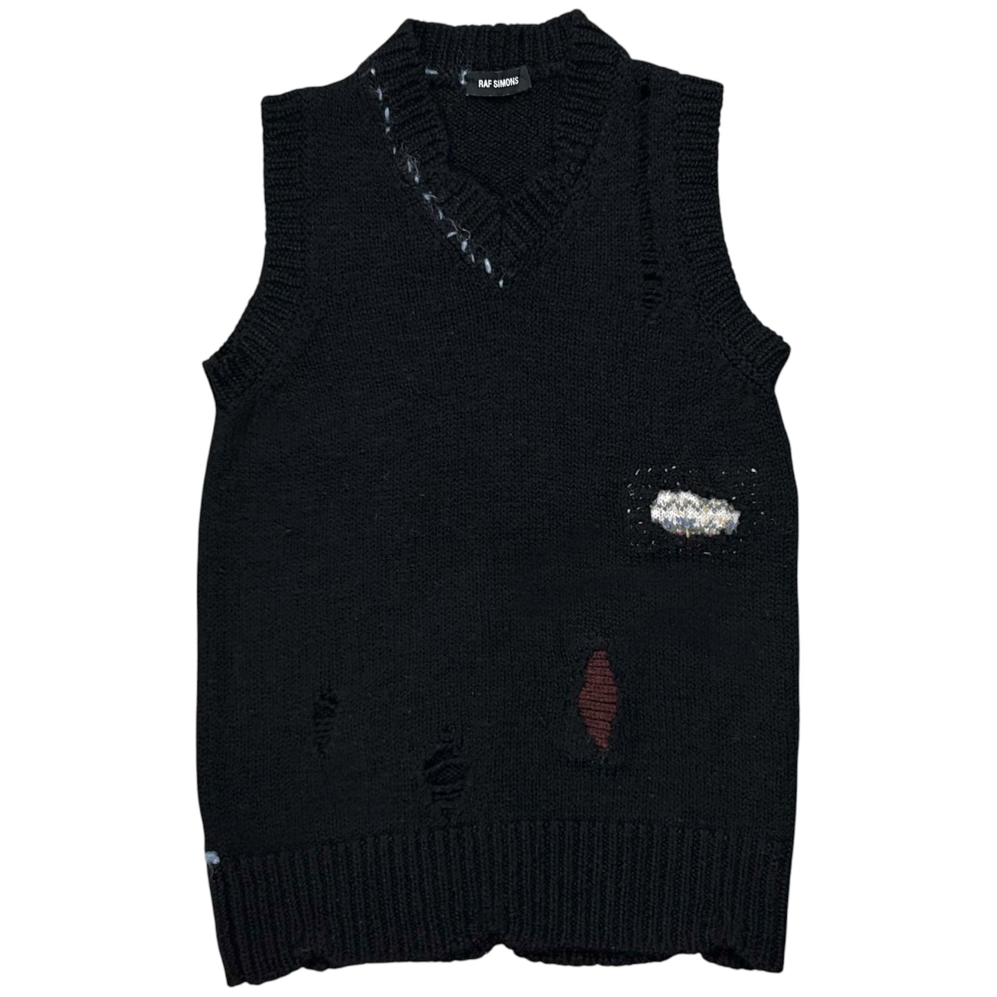 Raf Simons Distressed Knit Vest - AW15
