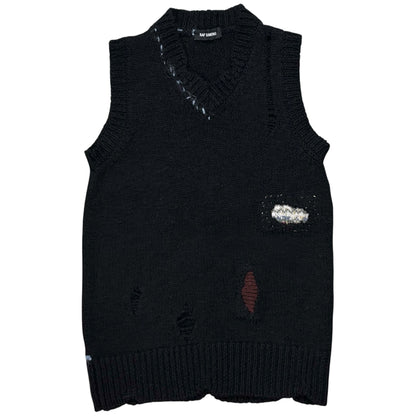 Raf Simons Distressed Knit Vest - AW15
