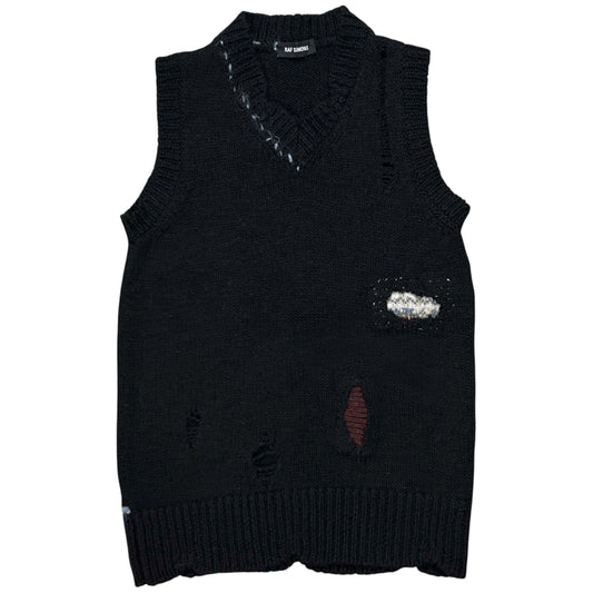 Raf Simons Distressed Knit Vest - AW15