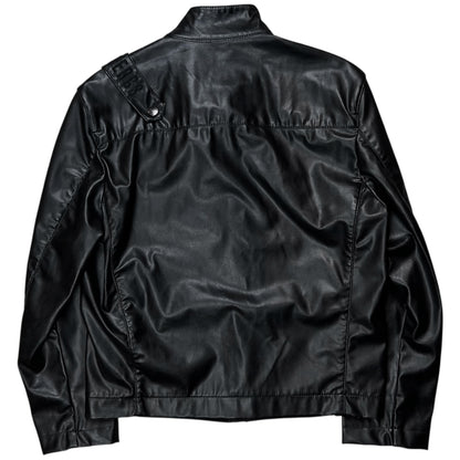 Dirk Bikkembergs Chest Strap Pocket Racer PVC Jacket