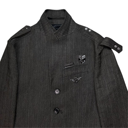 Dirk Bikkembergs Metal Pin Officer Jacket - AW06