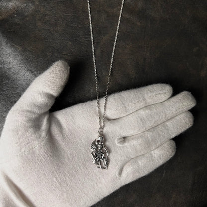 Skull Flower Pendant