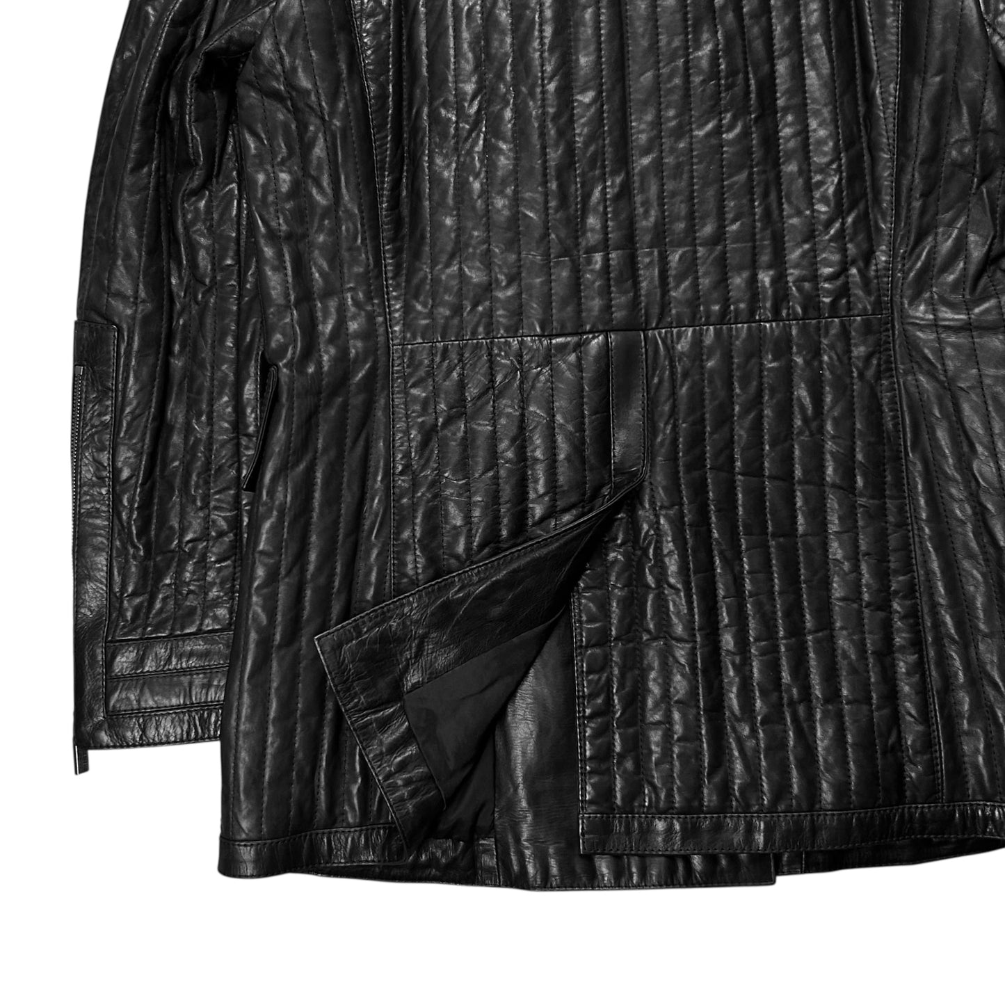 Dirk Bikkembergs Quilted Calf Leather Field Jacket
